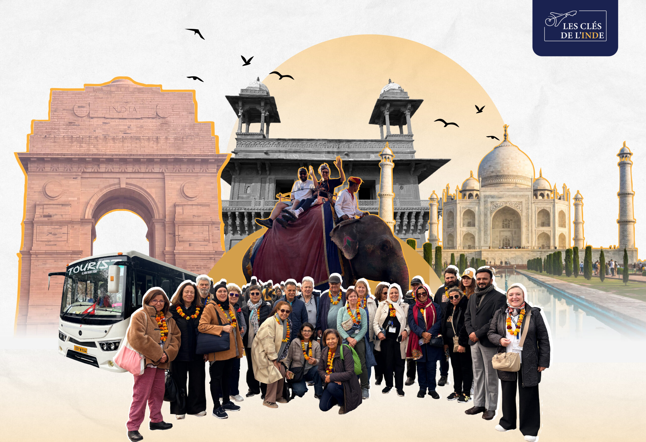 Circuit Architectural de 12 Jours en Inde du Nord avec un Groupe Tunisien